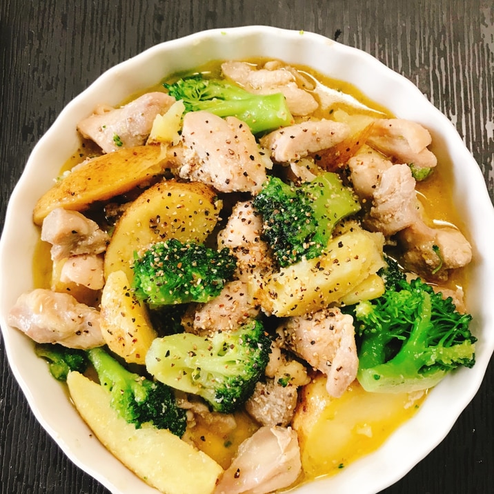 簡単!鶏肉のアヒージョ風 120円